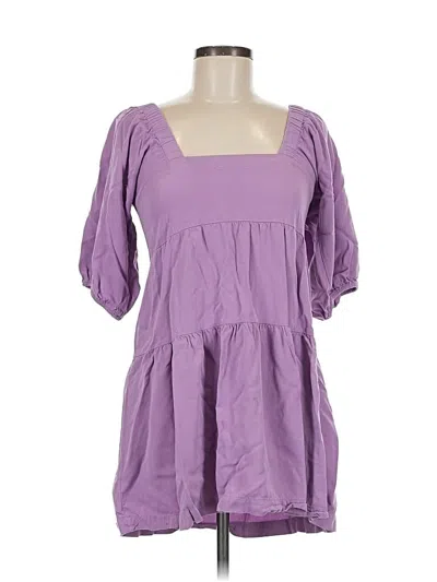 Pre-owned Unbranded Casual Dress In Purple