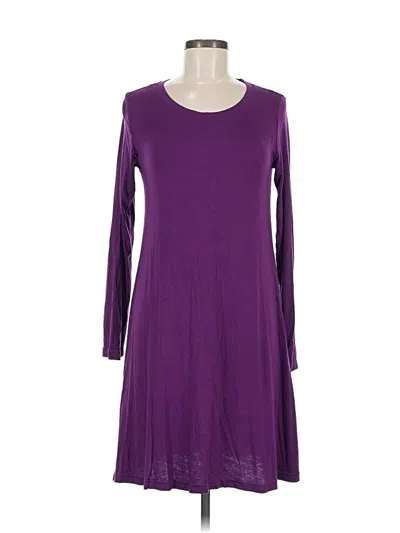 Pre-owned Unbranded Casual Dress In Purple