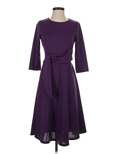 Pre-owned Unbranded Casual Dress In Purple