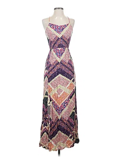 Pre-owned Unbranded Casual Dress In Purple
