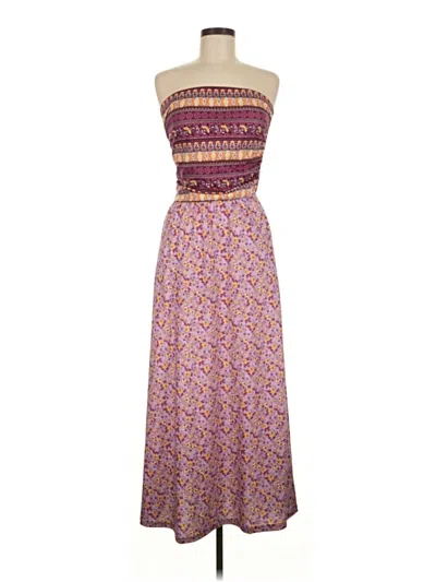 Pre-owned Unbranded Casual Dress In Purple