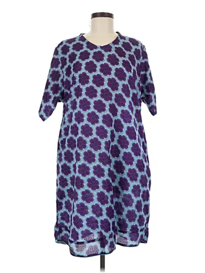 Pre-owned Unbranded Casual Dress In Purple