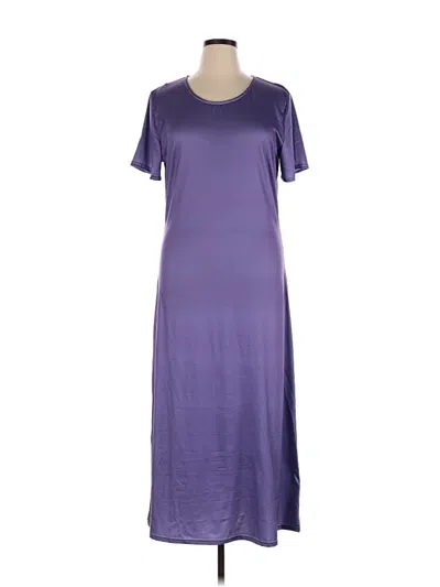 Pre-owned Unbranded Casual Dress In Purple