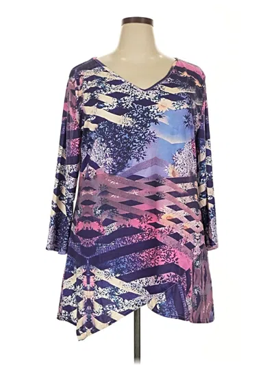 Pre-owned Unbranded Casual Dress In Purple
