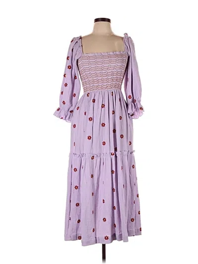 Pre-owned Unbranded Casual Dress In Purple