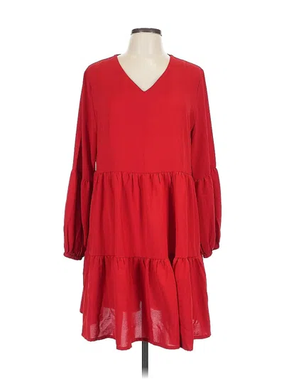 Pre-owned Unbranded Casual Dress In Red