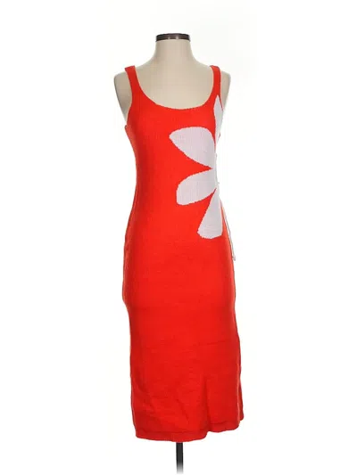 Pre-owned Unbranded Casual Dress In Red