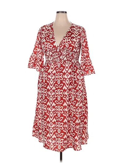 Pre-owned Unbranded Casual Dress In Red