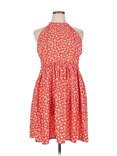 Pre-owned Unbranded Casual Dress In Red