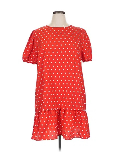 Pre-owned Unbranded Casual Dress In Red