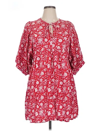 Pre-owned Unbranded Casual Dress In Red