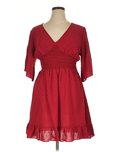 Pre-owned Unbranded Casual Dress In Red