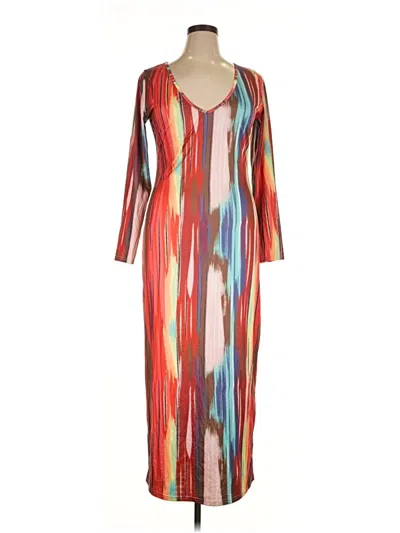 Pre-owned Unbranded Casual Dress In Red