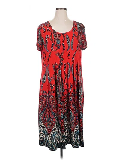 Pre-owned Unbranded Casual Dress In Red