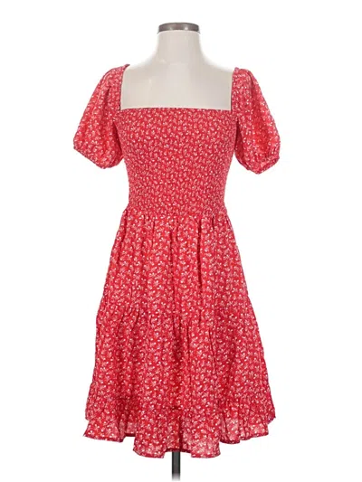 Pre-owned Unbranded Casual Dress In Red