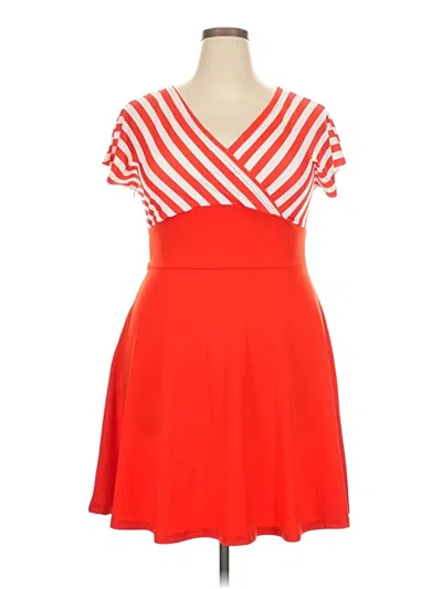Pre-owned Unbranded Casual Dress In Red
