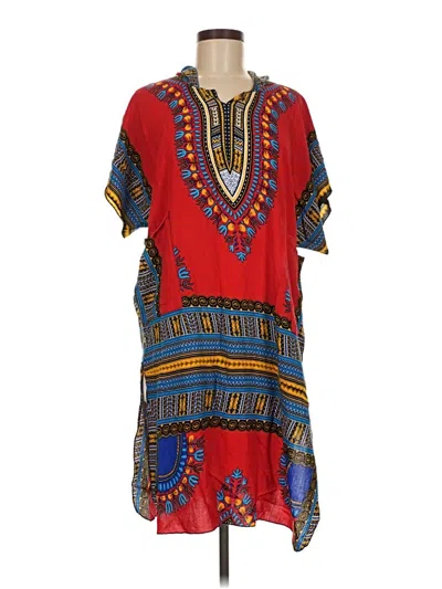 Pre-owned Unbranded Casual Dress In Red