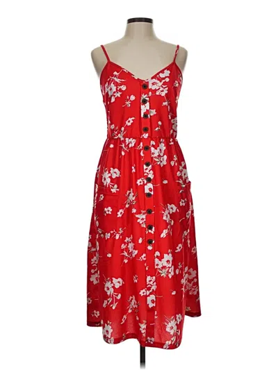 Pre-owned Unbranded Casual Dress In Red