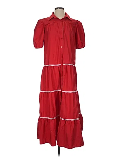Pre-owned Unbranded Casual Dress In Red