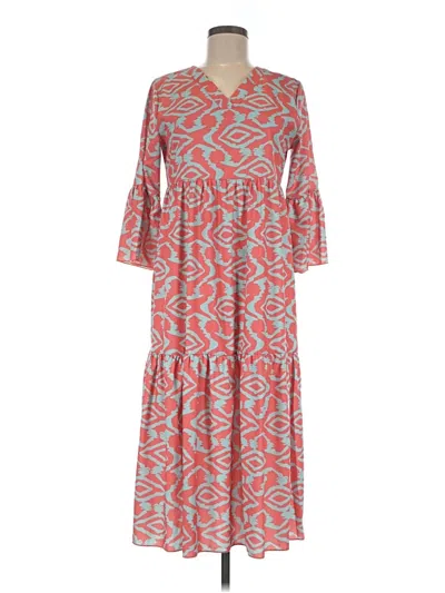 Pre-owned Unbranded Casual Dress In Red