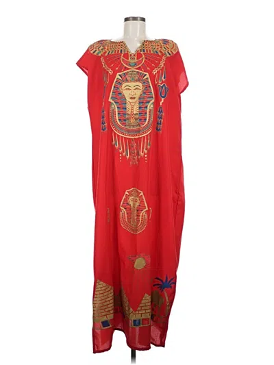 Pre-owned Unbranded Casual Dress In Red