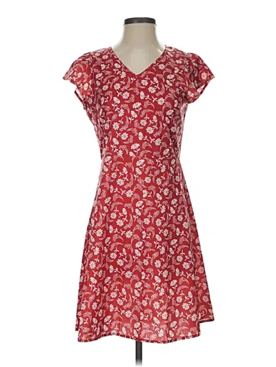 Pre-owned Unbranded Casual Dress In Red