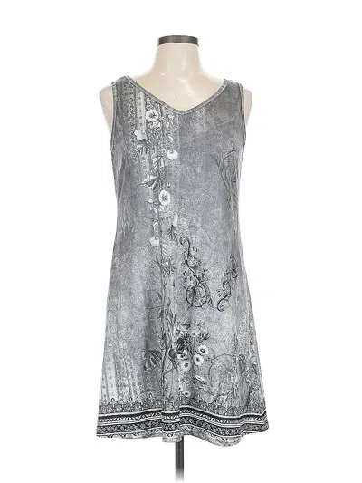 Pre-owned Unbranded Casual Dress In Silver