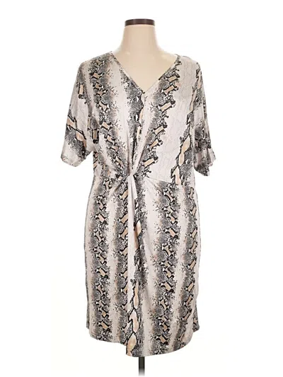Pre-owned Unbranded Casual Dress In Silver