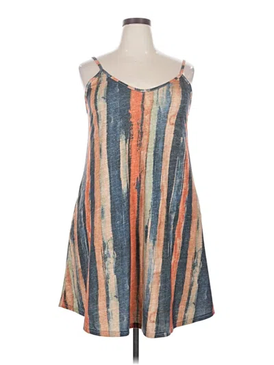 Pre-owned Unbranded Casual Dress In Tan