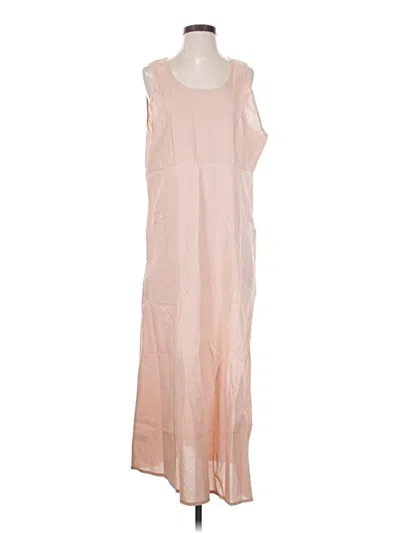 Pre-owned Unbranded Casual Dress In Tan