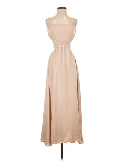 Pre-owned Unbranded Casual Dress In Tan