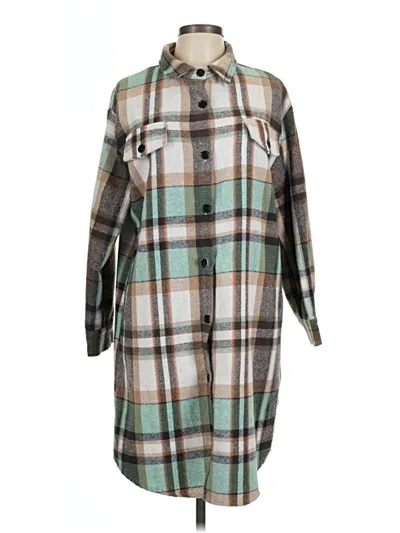 Pre-owned Unbranded Casual Dress In Teal