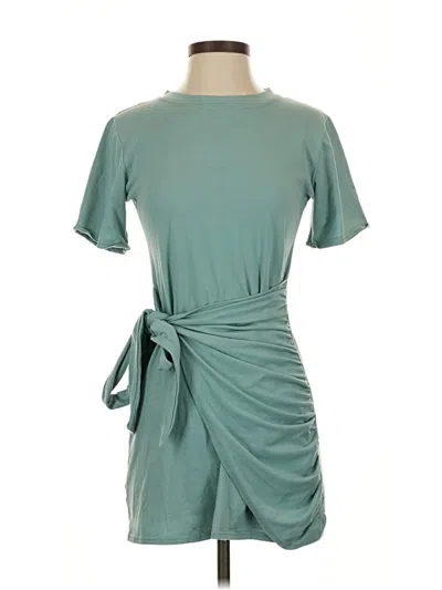 Pre-owned Unbranded Casual Dress In Teal