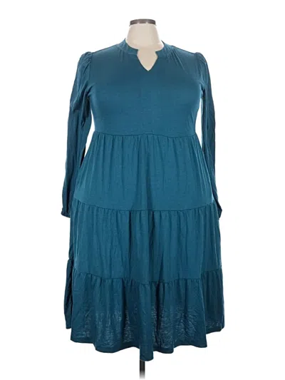 Unbranded Casual Dress In Teal