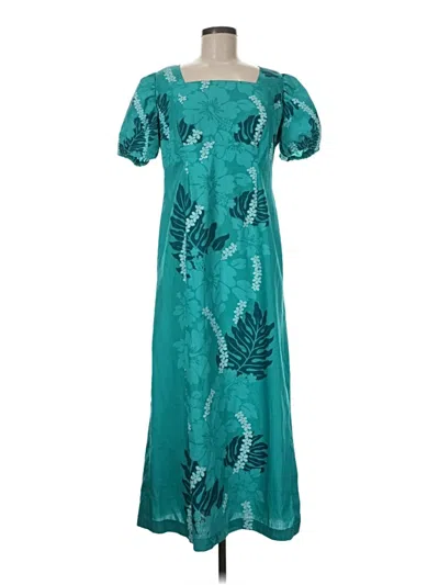 Pre-owned Unbranded Casual Dress In Teal