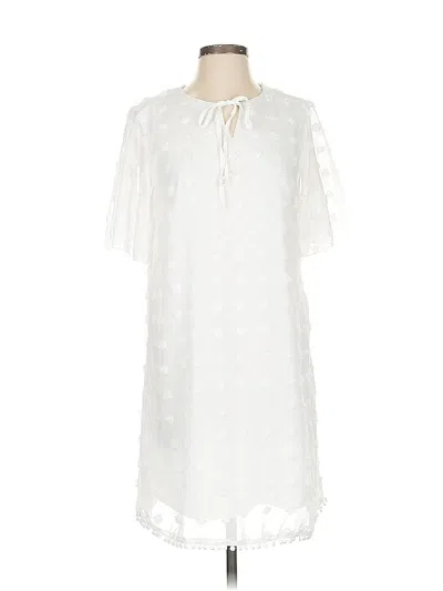 Pre-owned Unbranded Casual Dress In White