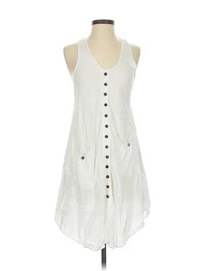 Pre-owned Unbranded Casual Dress In White