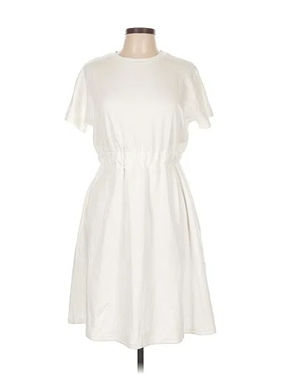 Pre-owned Unbranded Casual Dress In White
