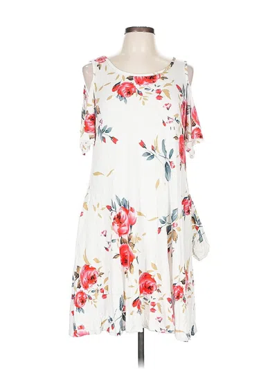 Pre-owned Unbranded Casual Dress In White