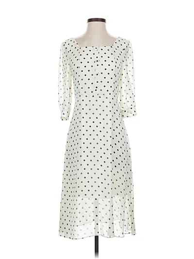 Pre-owned Unbranded Casual Dress In White