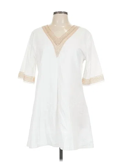 Pre-owned Unbranded Casual Dress In White