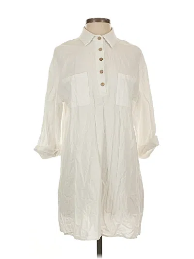Pre-owned Unbranded Casual Dress In White