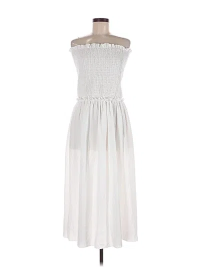 Pre-owned Unbranded Casual Dress In White