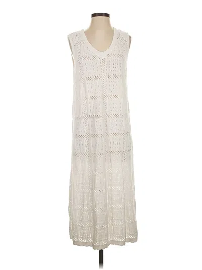 Pre-owned Unbranded Casual Dress In White