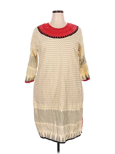 Pre-owned Unbranded Casual Dress In White