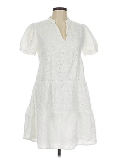 Pre-owned Unbranded Casual Dress In White