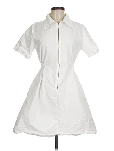 Pre-owned Unbranded Casual Dress In White