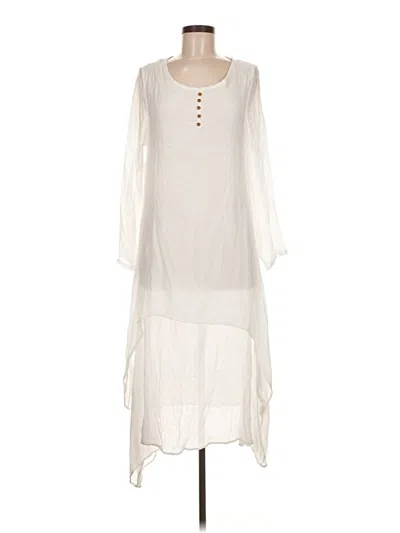 Pre-owned Unbranded Casual Dress In White