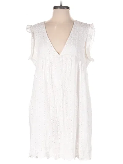 Pre-owned Unbranded Casual Dress In White
