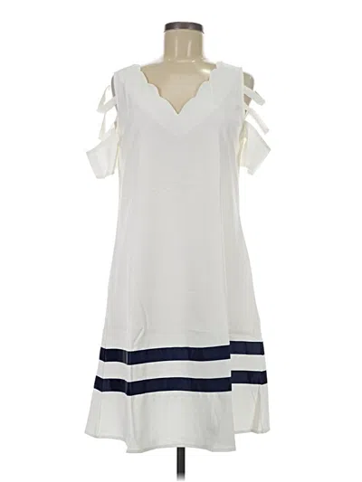 Pre-owned Unbranded Casual Dress In White